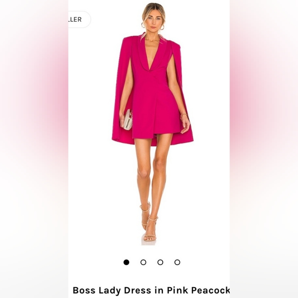 Boss Lady Dress in Pink Peacock Katie May
